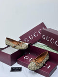 Gucci GG Canvas Ballerina Flats (Beige/Camel)
