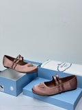 Prada Soft Satin Ballerinas (Pink)