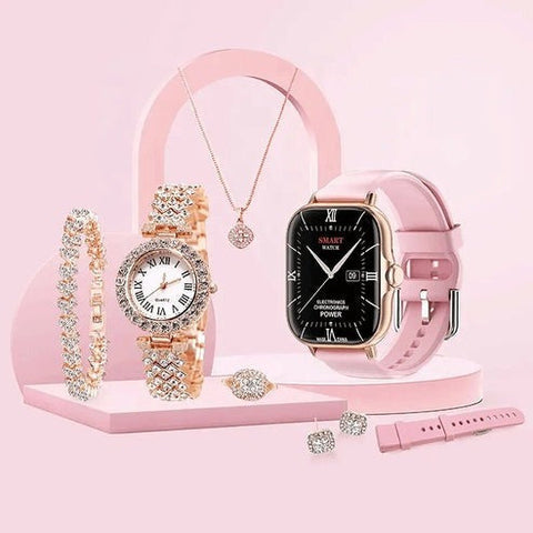 Women Smart Watch and  Jewlery set