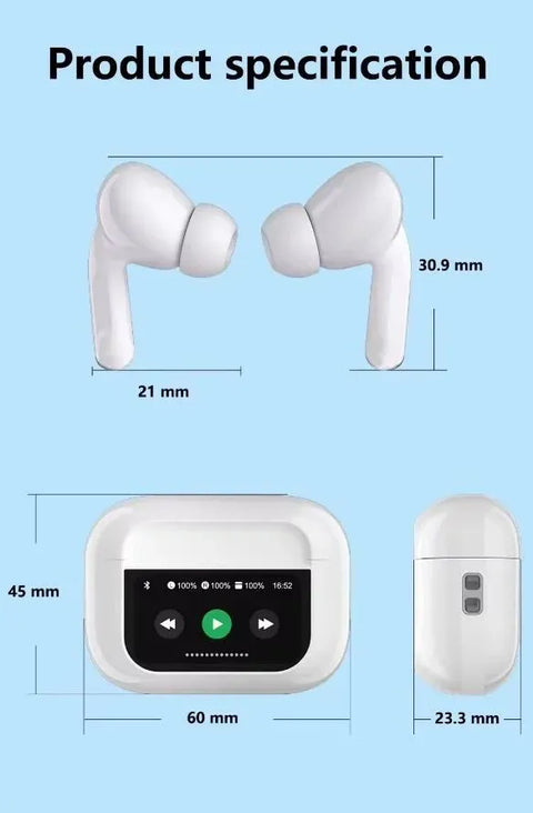 Wireless Bluetooth Earphones with Touch Screen